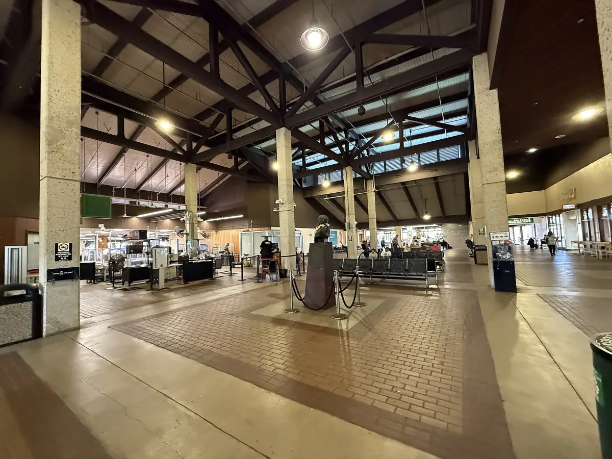Inside the terminal at Lihue Airport